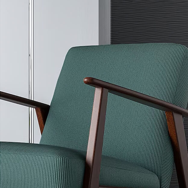 Lot de 2 chaises pivotantes en tissu chenille et métal noir - Bleu canard